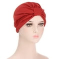 thumbnail image 2 of Head Hair Cover Turban Bonnet Women Hat Cap Wrap Scarf Baseball Caps, 2 of 3