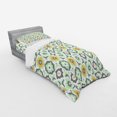 thumbnail image 3 of Ambesonne Moroccan Bedding Set 4 Pcs, Lotus Floral, Queen, Green White, 3 of 3