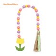 thumbnail image 3 of AYktou Spring Decor Flower Mother's Day Rope Tassel Beads Colorful Wood Beads DIY Home Holiday Decoration, 3 of 8