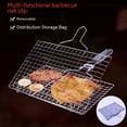 thumbnail image 5 of Cesta para parrilla, cesta para asar barbacoa, cestas para asar plegables grandes de acero inoxidable con asa, camping portátil al aire libre, 5 of 5