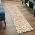 thumbnail image 3 of 2'x6' Rug Runners for Hallways Kitchen, Orange Geometric Non Slip Entryway Beside Floor Carpet Runner, Contemporary Modern Abstract Art Washable Laundry Room Bedroom Throw Rugs Mat for Family Pet, 3 of 8