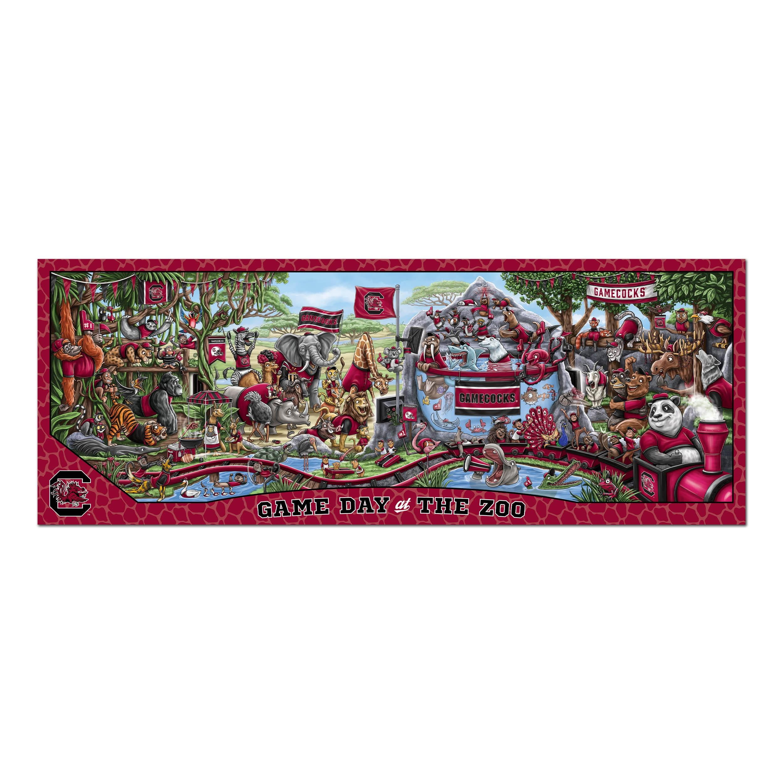 YouTheFan NCAA South Carolina Gamecocks Game Day at the Zoo - 500 pc Puzzle