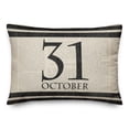 thumbnail image 2 of Creative Products Halloween Date Newspaper Distressed 14x20 Spun Poly Pillow, 2 of 3