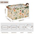 thumbnail image 7 of Yayeee Foldable Storage Basket for Shelves with Handles Set of 2 Waterproof Cloth Bins, Leaves Pattern, 7 of 7