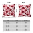 thumbnail image 2 of Yiaed Rose Print Pillow Covers Super Soft Decorative Square Throw Pillow Covers Case Cushion Covers for Sofa Couch Bedroom Car Decor（No pillow core）-22"x22", 2 of 7
