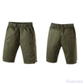 thumbnail image 2 of Fozruso Toddler Boys School Uniform Pull-On Twill Shorts Elastic Waist Summer Shorts for Kids(Green), 2 of 6
