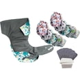 thumbnail image 1 of Pañales ecológicos BabyBamboo 10 Estampados para bebé 4-15 kg interior de BAMBÚ, 1 of 9