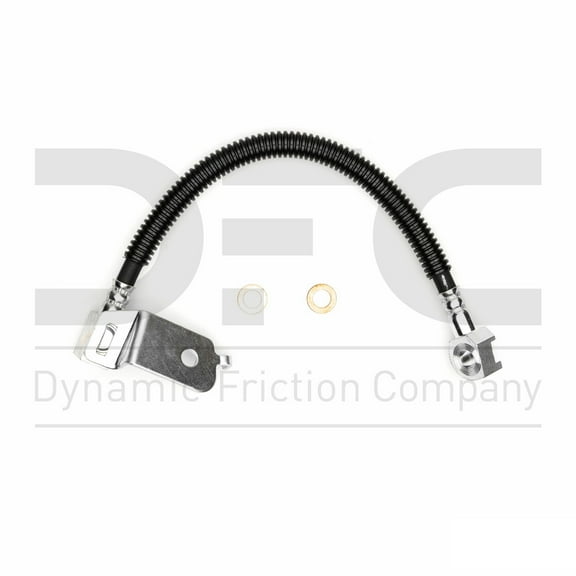 Rear Left Dynamic Friction Company Brake Line Hose 350-56032 For 1998-2002 Lincoln Town Car, 1998-2002 Mercury Grand Marquis, 1999-2002 Ford Crown Victoria
