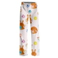 thumbnail image 5 of Hearthz Easter Pajamas for Women Pants Cute Rabbit Bunny Print Wide Leg Lounge Pants Women Baggy Soft Comfy Lightweight Sleep Pants for Women Soft, 5 of 8