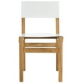 thumbnail image 3 of Safavieh Romee Scandinavian Wood and Leather Dining Side Chairs, White / Natural, 3 of 8