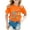 Orange, variant on WOYY Toddler Girls Last Day of School Tshirt Letter Print Short Sleeve Loose Soft T Shirt