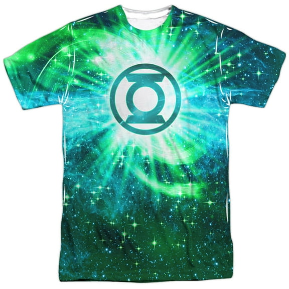 Justice League Of America Men's  Power Swirl Sublimation T-shirt White