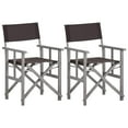thumbnail image 1 of vidaXL Chaises de Réalisateur 2 Pcs Bois d'Acacia Massif, 1 of 5
