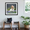 thumbnail image 3 of Art.com Horse Running by Lupines. Purebred Icelandic Horse in the Summertime with Blooming Lupines, Iceland Photographic Print, Black Frame Wall Art, 38" x 38", 3 of 5