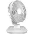 thumbnail image 5 of Mini ventilador de escritorio silencioso recargable por Usb, ventilador de mesa oscilante de 3 velocidades ajustables, ventiladores de refrigeración de rotación 160 para el hogar,, 5 of 5