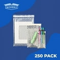 thumbnail image 4 of 8x17.5" Clear Self-Sealing Bubble Out Bag Pouches -250 Pack- Bubble Cushion Wrap Bags for Packing, Storage, Moving, and Shipping fragile items, 4 of 10