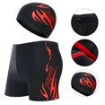 thumbnail image 4 of 2 Pcs/set Swimming Trunks Quick Dry Breathable Elastic Swimming Cap, 4 of 5