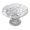 CL7,9.8 Inch, variant on Plastic Serving Trays,Transparent Petal Shaped Plastic Serving Platter with Base,Clear Flower Shape Fruit Pedestal Dish,Reusable Clear Pedestal Candy Dessert Tray,Decorative Fruit Pedestal Plate