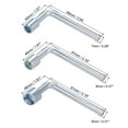 thumbnail image 2 of Uxcell 8mm 10mm 13mm Metric L Shaped Angled Open Hex 6 Point Socket Wrench, Single Ended, 2 of 5