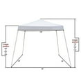 thumbnail image 2 of 10 X 10 FT Pop-Up Slant Leg Canopy Tent, Reinforced Steel Frame Commercial Instant Shelter with 3 Adjustable Heights, Easy-Carrying Lightweight Canopy with Wheeled Carry Bag, 2 of 9