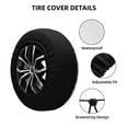 thumbnail image 2 of Rateoe Traditional Tribal Aztec1 Pattern Tire Cover Wheel Protectors Weatherproof Wheel Covers Universal Fit for Trailer Rv SUV Truck Camper Travel Trailers Accessories-15 inch, 2 of 6