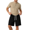 thumbnail image 5 of LIaqionyy Mens Cotton Linen Shirts Short Sleeve Casual Fashion T Shirt Lightweight Summer Basic Tee Tops M-5XL, 5 of 5