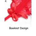 thumbnail image 5 of PULLIMORE Womens Sexy Lingerie Lace Bra Thong Panty Set Babydoll Underwear (Red, L), 5 of 6