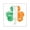 White, variant on CafePress - Vintage Irish Flag Shamrock Sticker - Square Sticker 3" x 3"