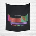 thumbnail image 2 of CADecor Periodic Table of the Elements Black Background Wall Hanging Tapestry Dorm Art 51x60 inchesches, 2 of 2