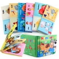 thumbnail image 3 of Baby Cloth Book Set Non-toxic Soft Cloth Crinkle Books Friction For Children, 3 of 8