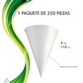 thumbnail image 4 of Conos De Papel Para Agua 118 ml 4 Oz 250 Pzas, 4 of 4
