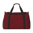 thumbnail image 1 of Disketp Burgundy Floral Bolsa de Viaje Tipo Duffle, Bolso de Mano para Fin de Semana para Mujer, Bolsa de Gimnasio Ligera para Hombre, Esencial para Viajes, 1 of 7