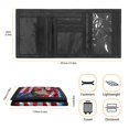 thumbnail image 6 of CHAQLIN Polyester Fabric Children's Trifold Wallet with Bass American Flag, Lightweight Foldable Youth Wallet for Outdoor and Travel, 6 of 7