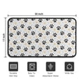 thumbnail image 5 of Black Dog Puppy Paw Door Rugs,Washable Non Slip Door Mats Indoor,Decorative Door Mats,Entry Mat Indoor for Entrance,Bedroom,Kitchen,Bathroom,30"x17", 5 of 6