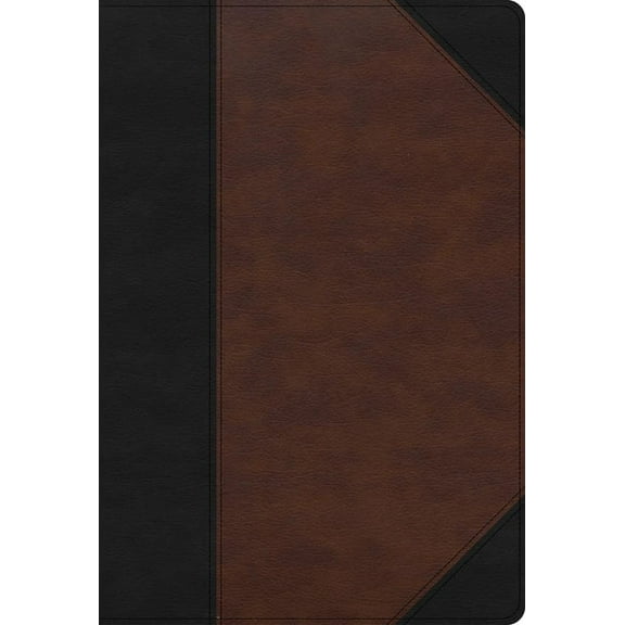 KJV Super Giant Print Reference Bible, Black/Brown Leathertouch, Indexed, (Hardcover)