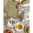 thumbnail image 4 of Boho Geometric Abstract Floral Kitchen Dish Towels for Drying Dishes Set of 2, Vintage Ethnic Flower Textured Waffle Weave Microfiber Hand Tea Bathroom Towels Quick Dry & Absorbent Towel 15.7x23.6, 4 of 7
