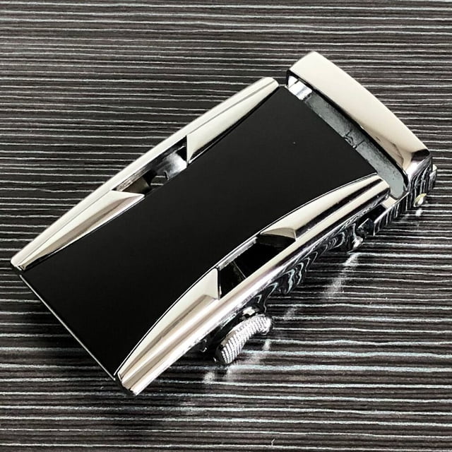 Cinturón de cuero con hebilla automática para hombre, hebilla de cinturón, hebilla de cintura de aleación, cinturón de pantalones para hombre