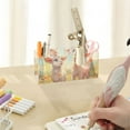 thumbnail image 7 of Sheep Lamb Flowers Grassland Pencil Pen Cosmetic Holder Cup Makeup Brush Holder Desk Accessories Holder Acrylic Organizer for Office School Home, 7 of 7