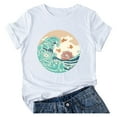 thumbnail image 1 of Fridja T-Shirt à Manches Courtes à Col Rond Décontracté pour Femme, 1 of 5