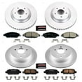 thumbnail image 2 of PowerStop Front and Rear Geomet Coated Brake Rotor and Pad Kit Fits: INFINITI NISSAN Select Models CRK6497, 2 of 5