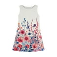 thumbnail image 4 of YOUYEDIAN Girls' Dresses Crewneck Sleeveless Sun Dress 2025 Summer Casual Floral Graphic Dresses Flowy Light pink Midi Dress,Light pink 7-8 Years, 4 of 6