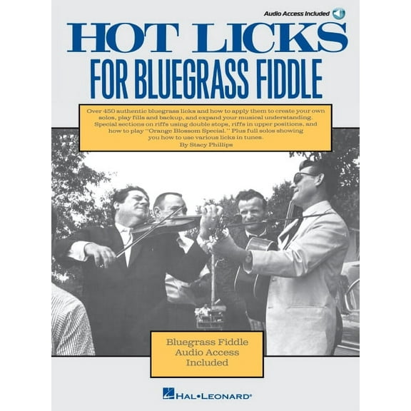 Fiddle: Hot Licks for Bluegrass Fiddle - Book with Online Audio (Paperback)