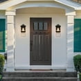 thumbnail image 6 of LNC Modern Black Outdoor Wall Light with Clear Glass, 1-Light Weatherproof Lantern Fixture, 6 of 17