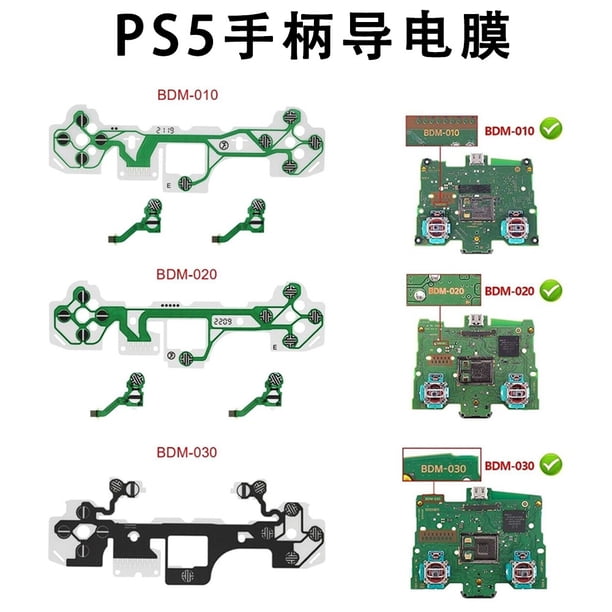 Película conductora de mango Original para PS5, cable de tecla de función cruzada LR, accesorios de repuesto para reparación de película negra, PS5 V3