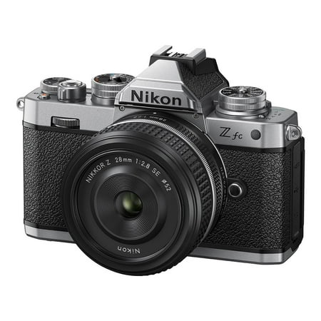 Nikon - Z fc 4K Video Mirrorless Camera w/ NIKKOR Z 28mm f/2.8 - Black/Silver
