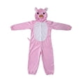 thumbnail image 4 of SIYUDAN Kids Animal Onesie Pajamas Long Sleeve Zip up 3D Ears Hooded Romper Bodysuit Girls Christmas Pajamas Pig Onesie 11-12 Years Boy Pajamas, 4 of 5