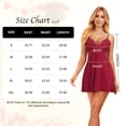 thumbnail image 6 of Qylux Women's Lingerie Sexy Lace Babydoll – Sheer Nightgown Sleepwear, 6 of 7
