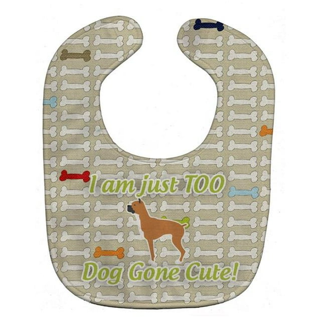 Carolines Treasures BB6558BIB Boxer Dog Gone Cute Baby Bib