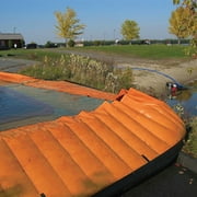 Quick Dam Water Force Portable Water Dam That Rises with the Flow of Water, 6in Height x 17ft Length