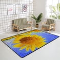 thumbnail image 4 of SKYSONIC Area Rug Beautiful Blooming Sunflowers Field Nursery Rug Floor Mat Kids Playing Mat for Living Room Bedroom, 80x58 in, 4 of 6